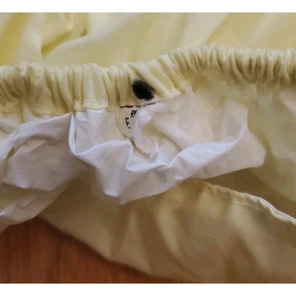 Baby Girl Vintage Yellow Catton Candy Top Dress w Bloomers Diaper Cover 0-6 Mo